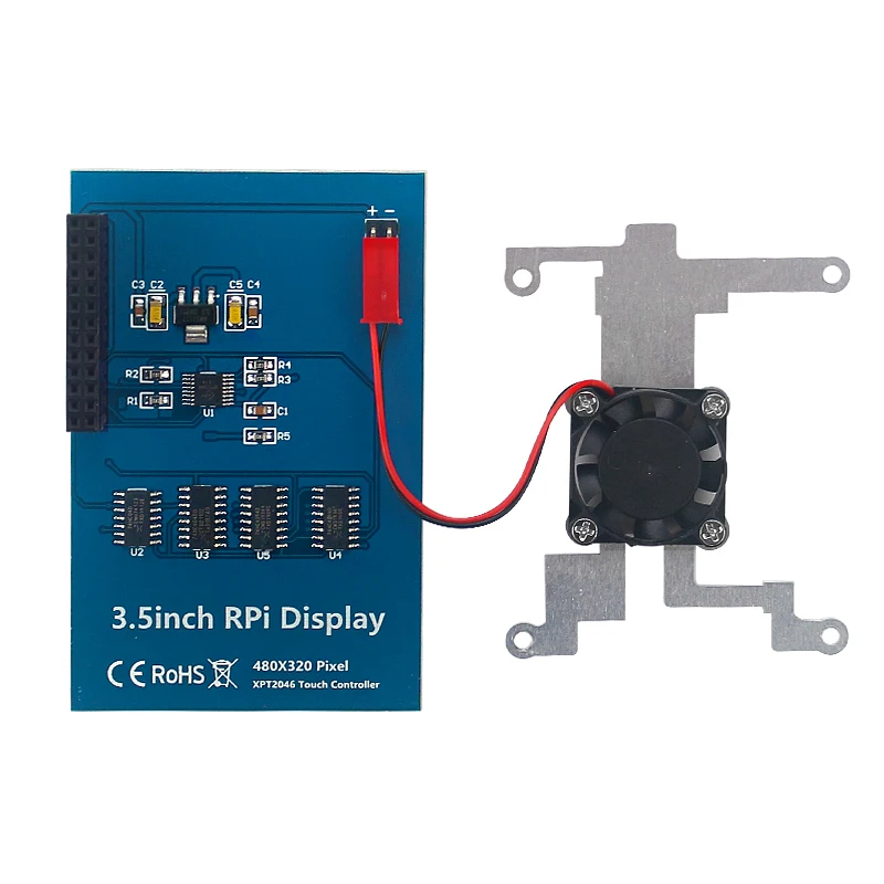 Raspberry Pi 3.5 Touch Screen 480*320 LCD TFT Display Optional ABS Metal Case Cooling Fan for Raspberry Pi 4 Model B or 3B+ 3B