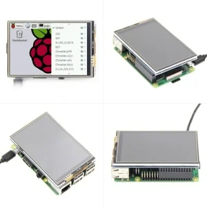Raspberry Pi 3.5 Touch Screen 480*320 LCD TFT Display Optional ABS Metal Case Cooling Fan for Raspberry Pi 4 Model B or 3B+ 3B
