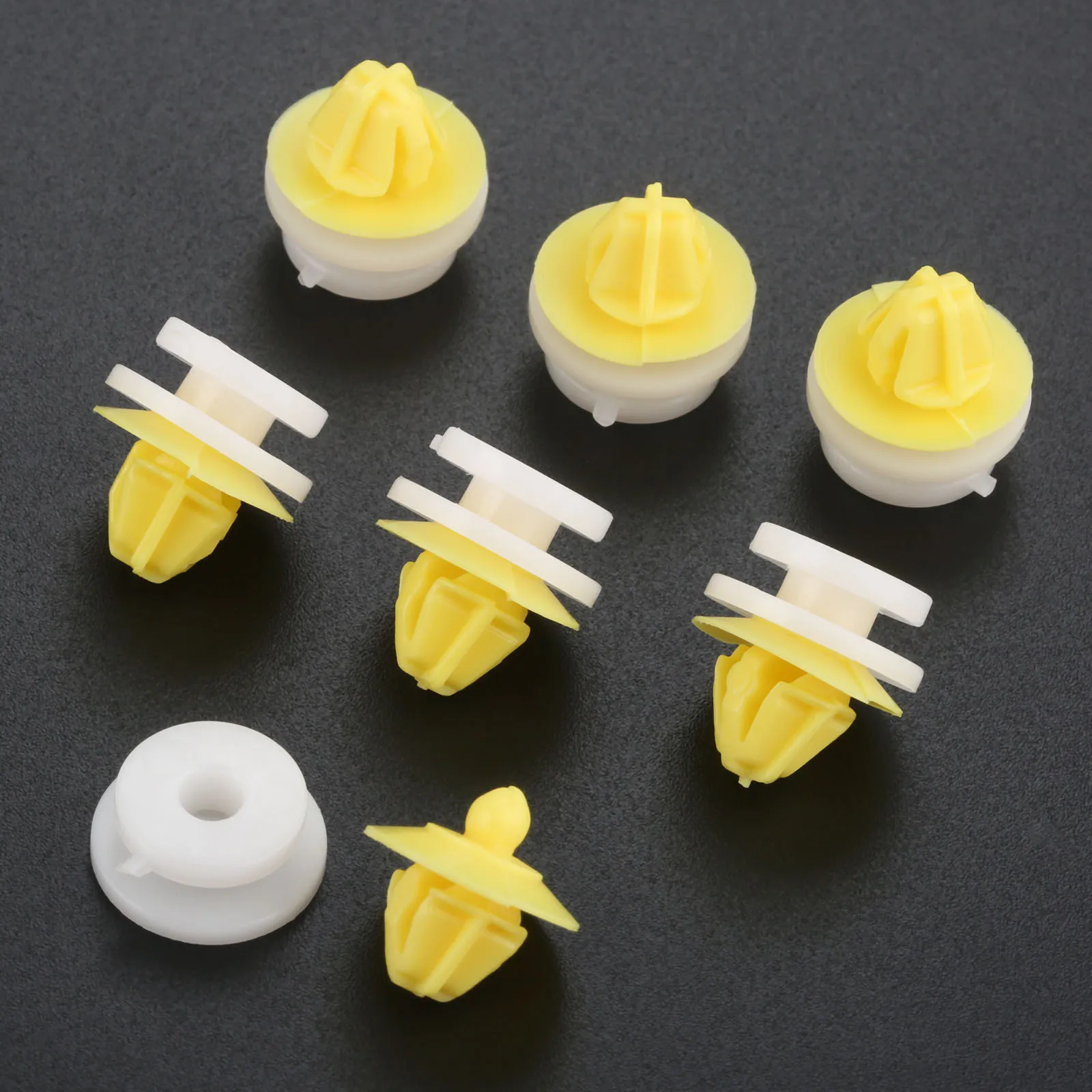 50Pcs Car Interior Door Card Panel Plastic Rivets Clips 8mm Hole Auto Fasteners For 7703077250 Clio Megane Scenic Twingo