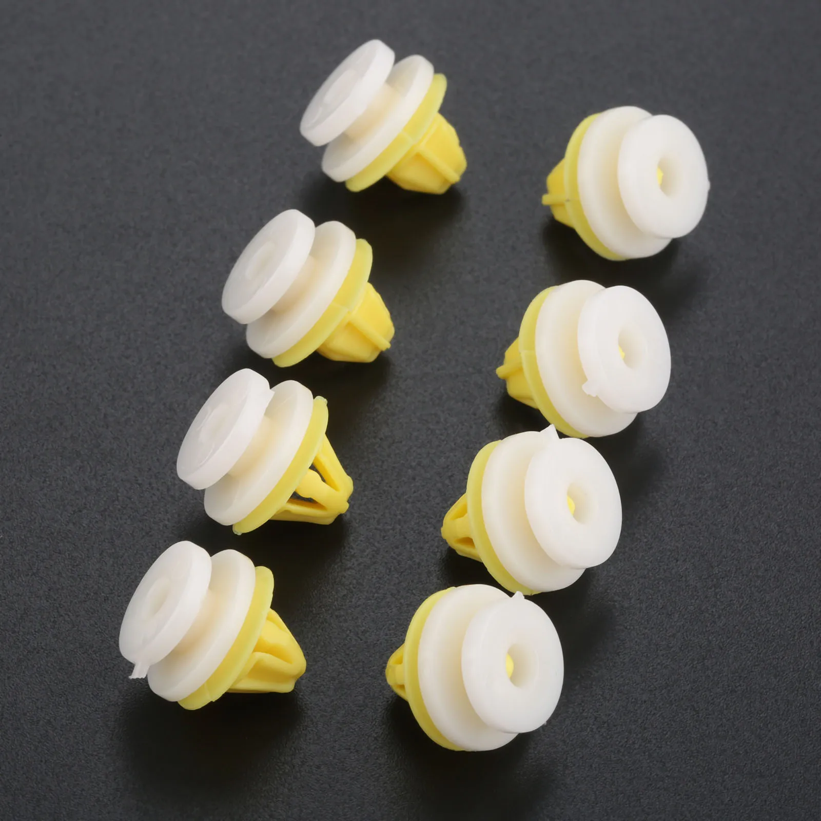 50Pcs Car Interior Door Card Panel Plastic Rivets Clips 8mm Hole Auto Fasteners For 7703077250 Clio Megane Scenic Twingo