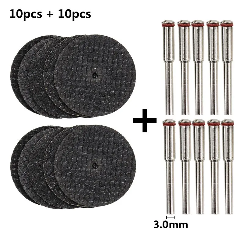 CMCP 32mm Abrasive Cutting Disc With Mandrels Grinding Wheels For Dremel Accesories Metal Cutting Rotary Tool Saw Blade
