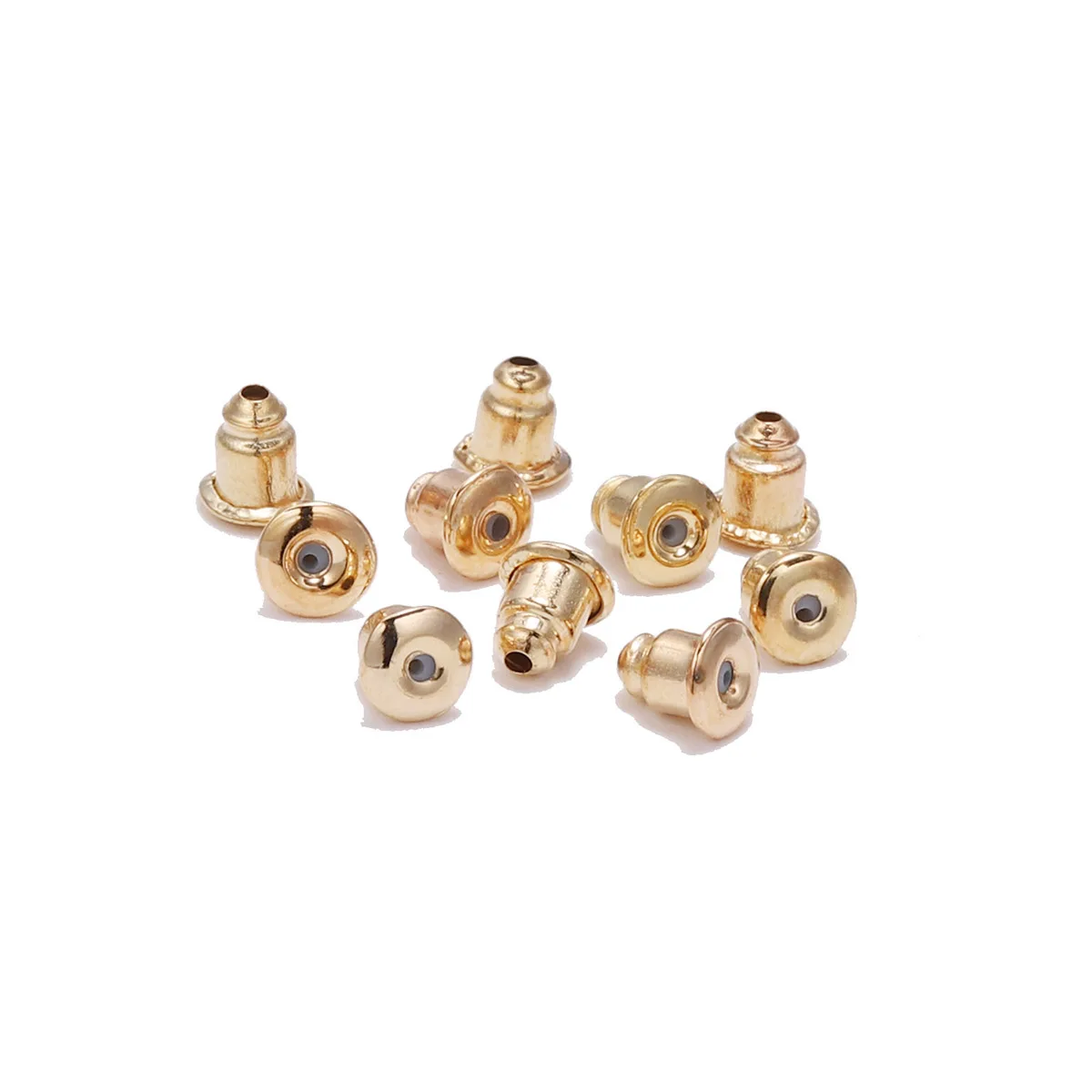 50-200pcs/lot Earring Studs Backs Stopper Scrolls Ear Findings DIY Blocked caps Earring Backs Stoppers Ear Accessories Supplies