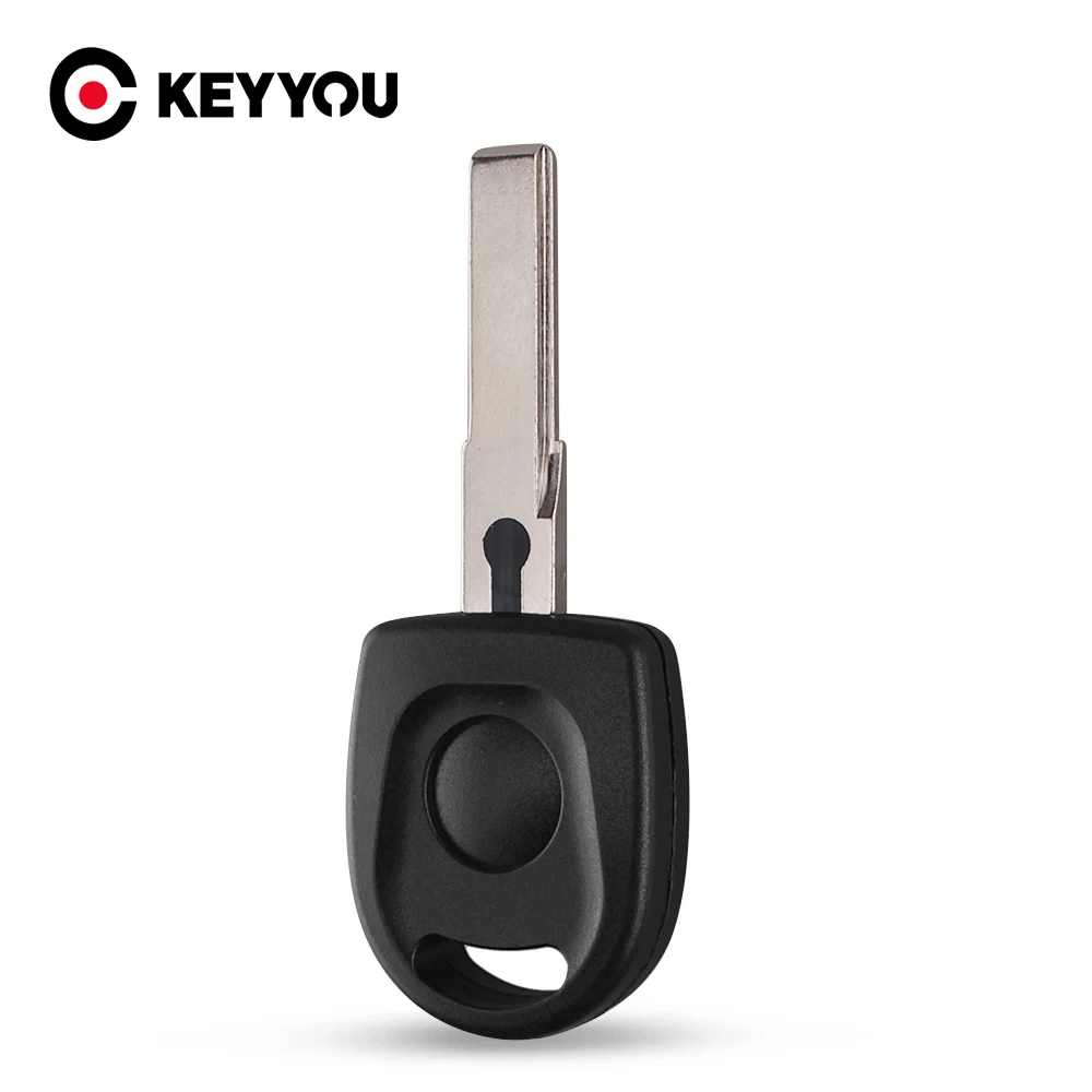 KEYYOU Car Ignition Key Transponder Chip ID48 For VW For Volkswagen SKoda SEAT key Case Uncut Blade HU66 NEW Replacement Fob