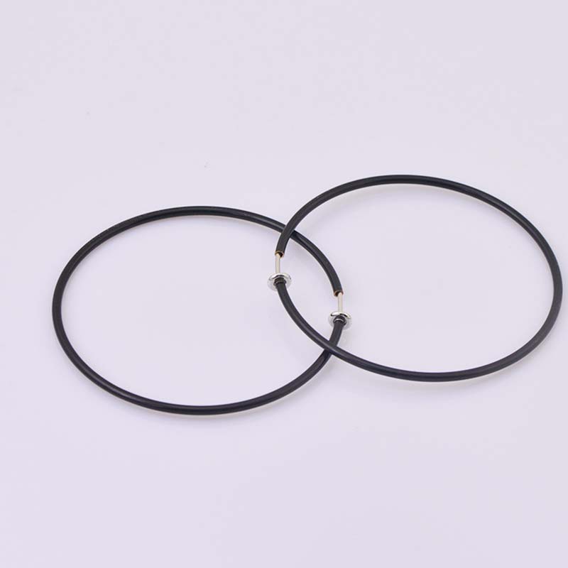 New Diameter 2/4/6cm Ear Clips Rings Punk Women Non-Pierced Hoop Earrings Houndstooth Goth Fake Clip-On Circle Earrings Jewelry