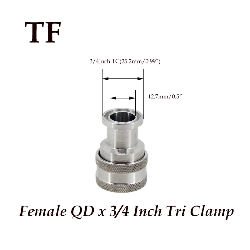 Homebrew Beer Quick Disconnect 304 Stainless Steel Ball Lock Style Free Shipping