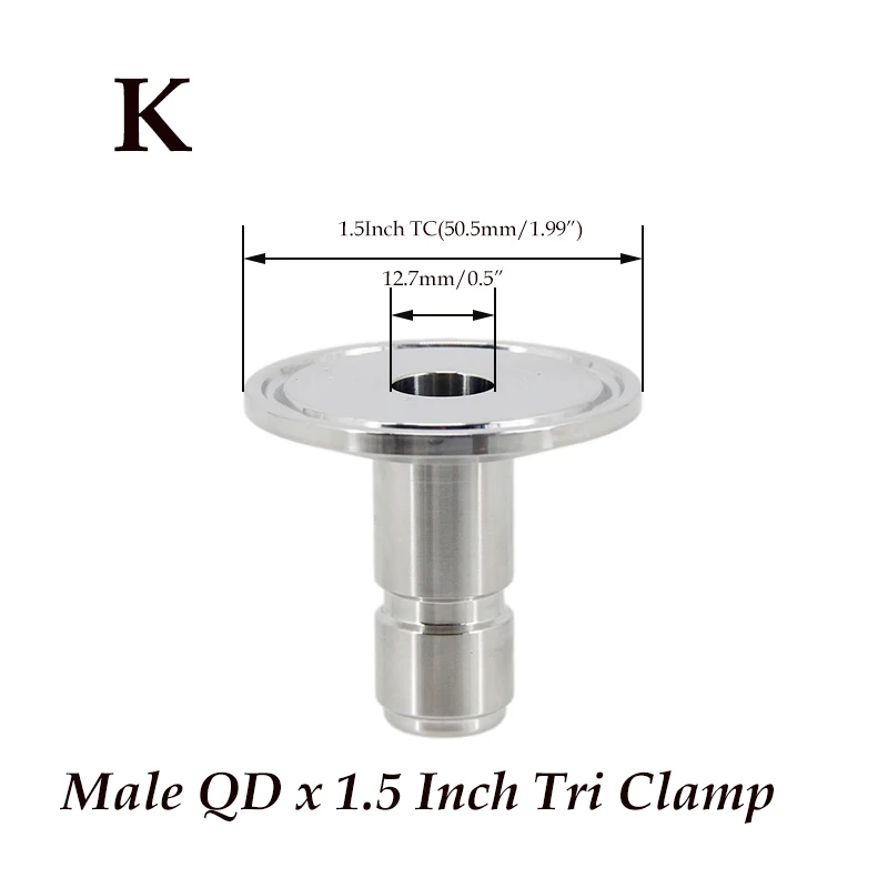 Homebrew Beer Quick Disconnect 304 Stainless Steel Ball Lock Style Free Shipping