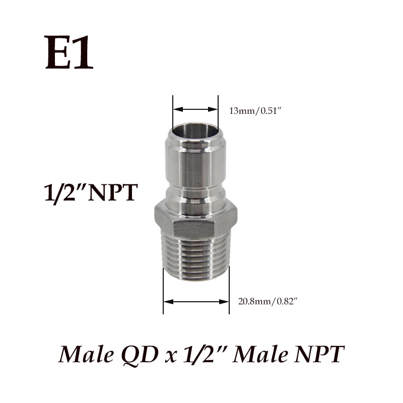 Homebrew Beer Quick Disconnect 304 Stainless Steel Ball Lock Style Free Shipping