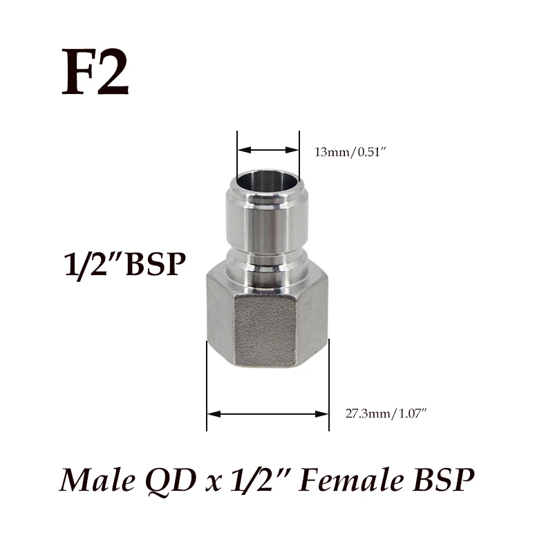 Homebrew Beer Quick Disconnect 304 Stainless Steel Ball Lock Style Free Shipping