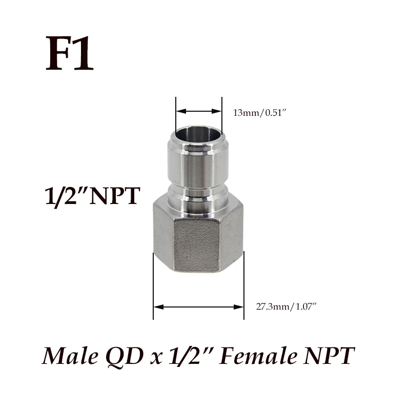 Homebrew Beer Quick Disconnect 304 Stainless Steel Ball Lock Style Free Shipping