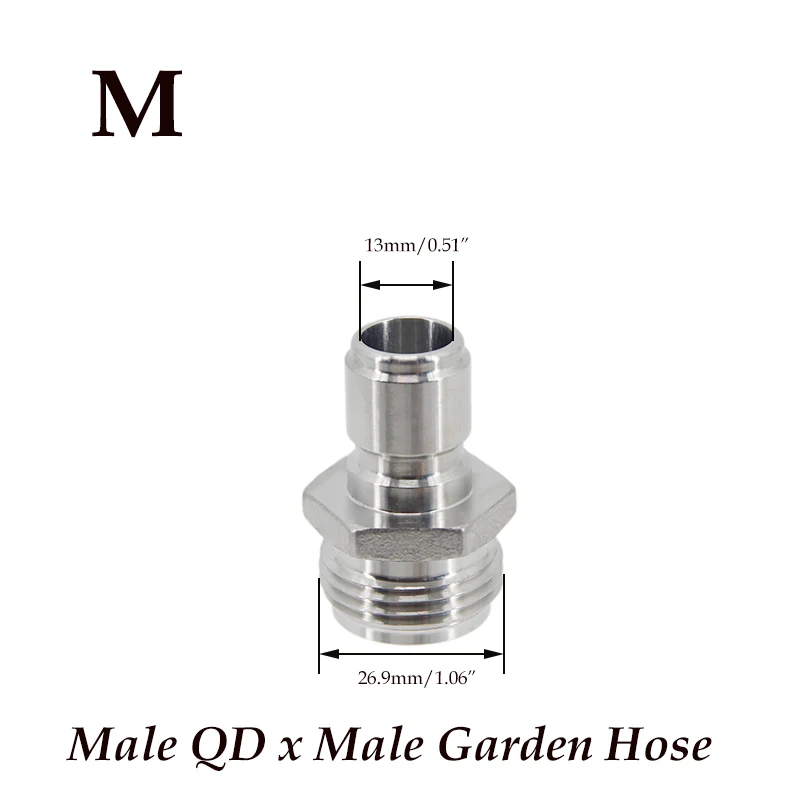 Homebrew Beer Quick Disconnect 304 Stainless Steel Ball Lock Style Free Shipping