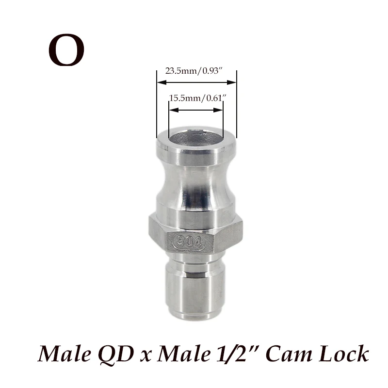 Homebrew Beer Quick Disconnect 304 Stainless Steel Ball Lock Style Free Shipping