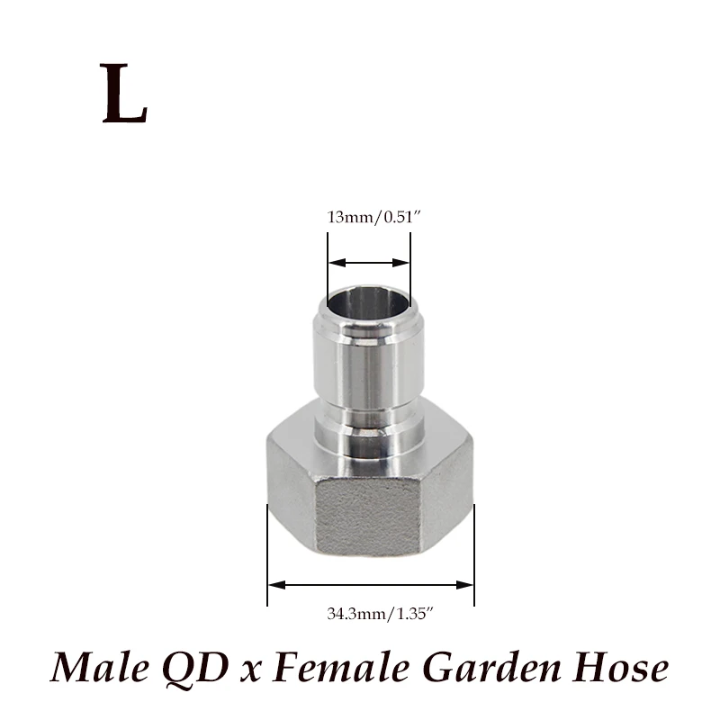 Homebrew Beer Quick Disconnect 304 Stainless Steel Ball Lock Style Free Shipping