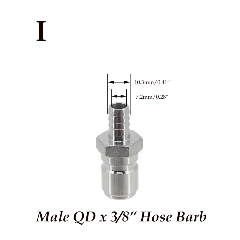 Homebrew Beer Quick Disconnect 304 Stainless Steel Ball Lock Style Free Shipping