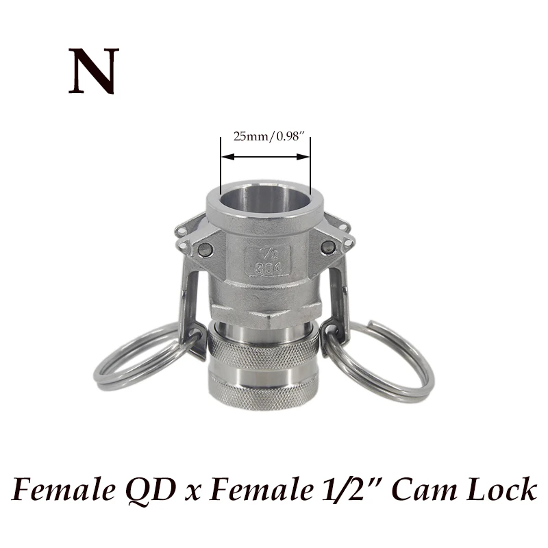 Homebrew Beer Quick Disconnect 304 Stainless Steel Ball Lock Style Free Shipping