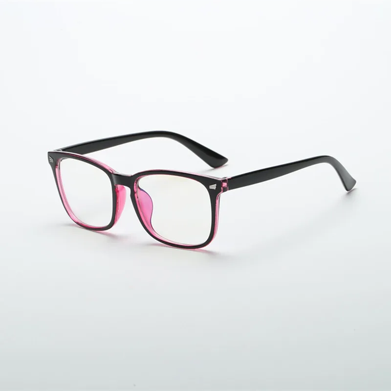 Fashion Unisex Square Glasses Plain Glasses Full Frame Glasses for Men and Women Radiation Protection Optical Glasses