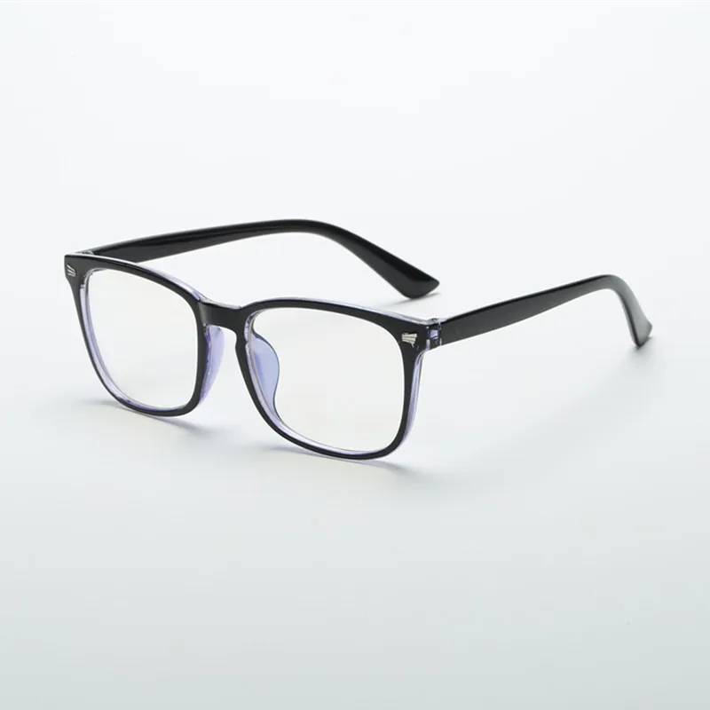 Fashion Unisex Square Glasses Plain Glasses Full Frame Glasses for Men and Women Radiation Protection Optical Glasses
