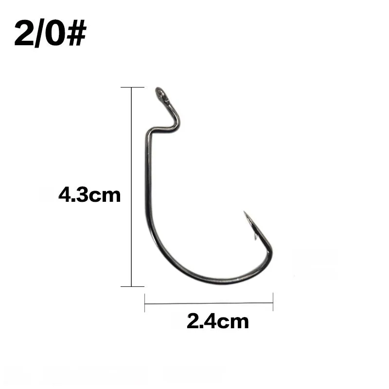 Fishing hooks 10pcs jig head crank hook Bass Offset fish hook for Soft Bait Crankbait carp sea Fishing Tackle accessories Pesca