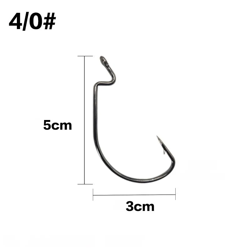 Fishing hooks 10pcs jig head crank hook Bass Offset fish hook for Soft Bait Crankbait carp sea Fishing Tackle accessories Pesca
