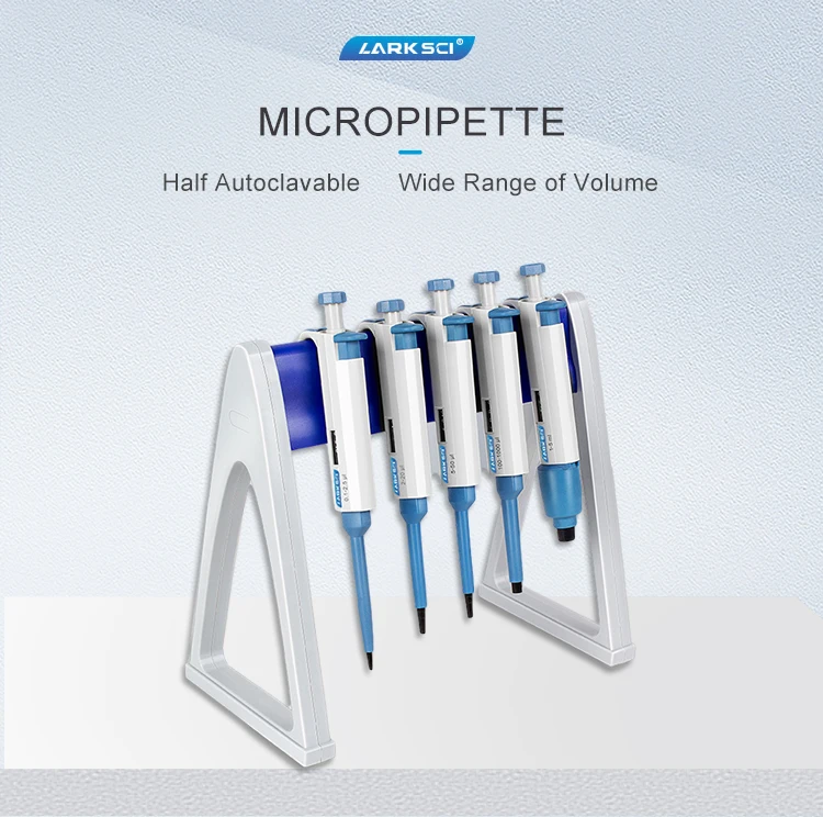 Larksci Equipment Laboratory Pipette Single Channel Pipette Adjustable Micropipette For Pipettor Tips