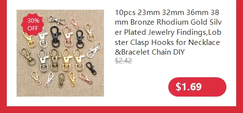 10pcs/lot Lock Shaped Snap Lobster Clasp Hooks Gold Silver Plated DIY Jewelry Making Findings for Keychain Neckalce Bracelet