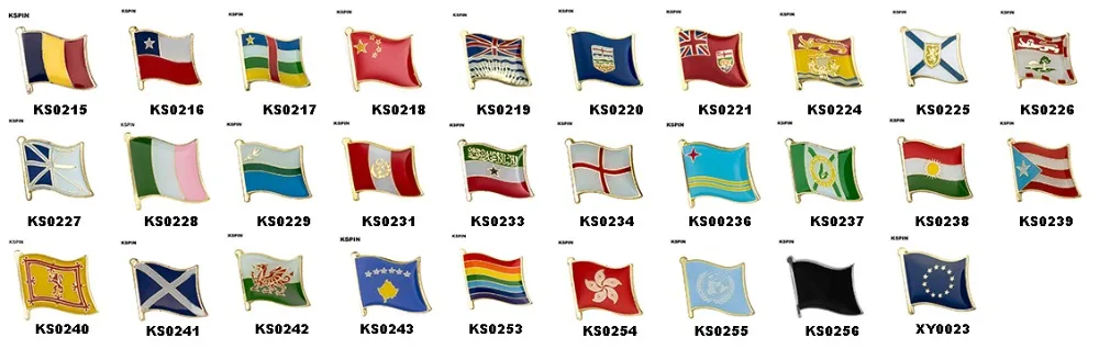 32 Team Qatar Flag Metal Lapel Pin Flag Pin Badge