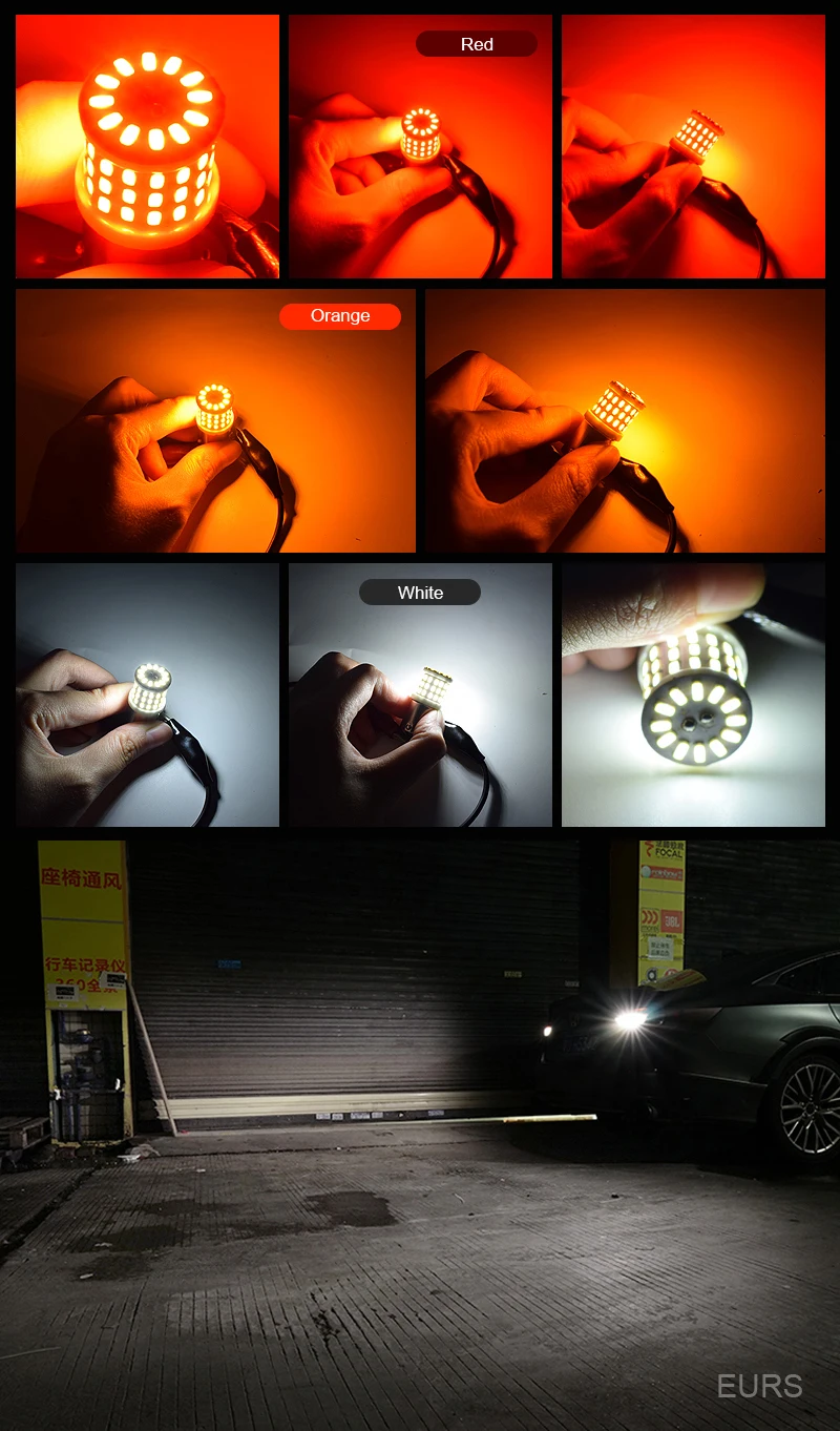 1PCS Py21w Ba15s P21w Led 1156 Bau15s Bulb Canbus 1157 Led Bay15d P21/5w Car Turn Signal Lamp Brake Backup Light 24V