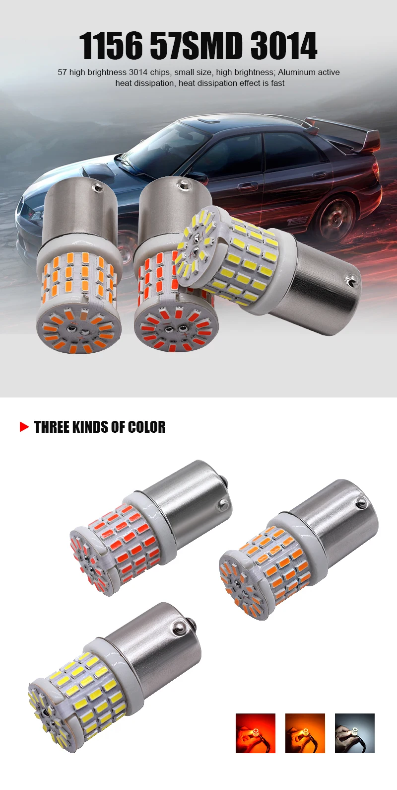 1PCS Py21w Ba15s P21w Led 1156 Bau15s Bulb Canbus 1157 Led Bay15d P21/5w Car Turn Signal Lamp Brake Backup Light 24V