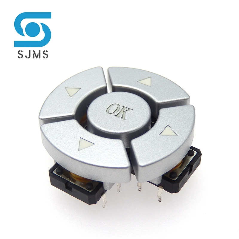1 set A14 cap 5 way direction Combination switch B3F-4055 with Arrow OK button SMD 12*12*7.3mm Micro Tactile Tact Taster