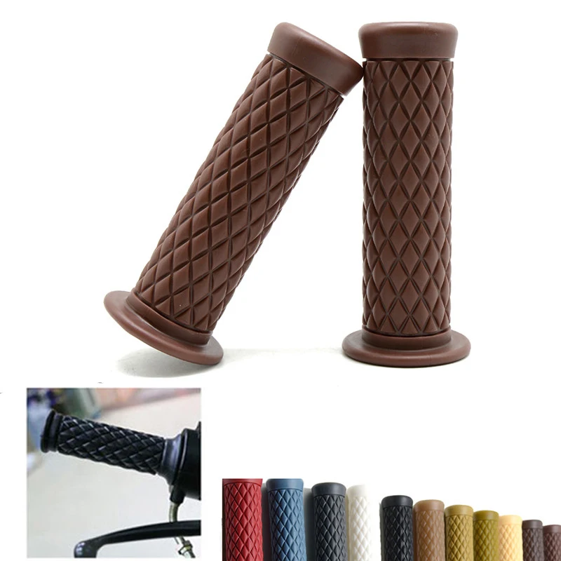 Retro Classic Motorbike Grips Handle Bar Vintage Scooter Accessories for Harley Yamaha Motorcycle Handlebar Cafe Racer Moto Grip