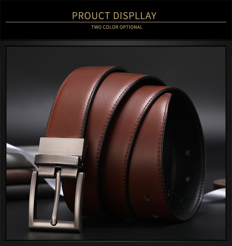 Men Reversible Casual High Quality Belt Man Genuine Leather Belt Male Strap Luxury Trouser Jeans Dress Belt For Men