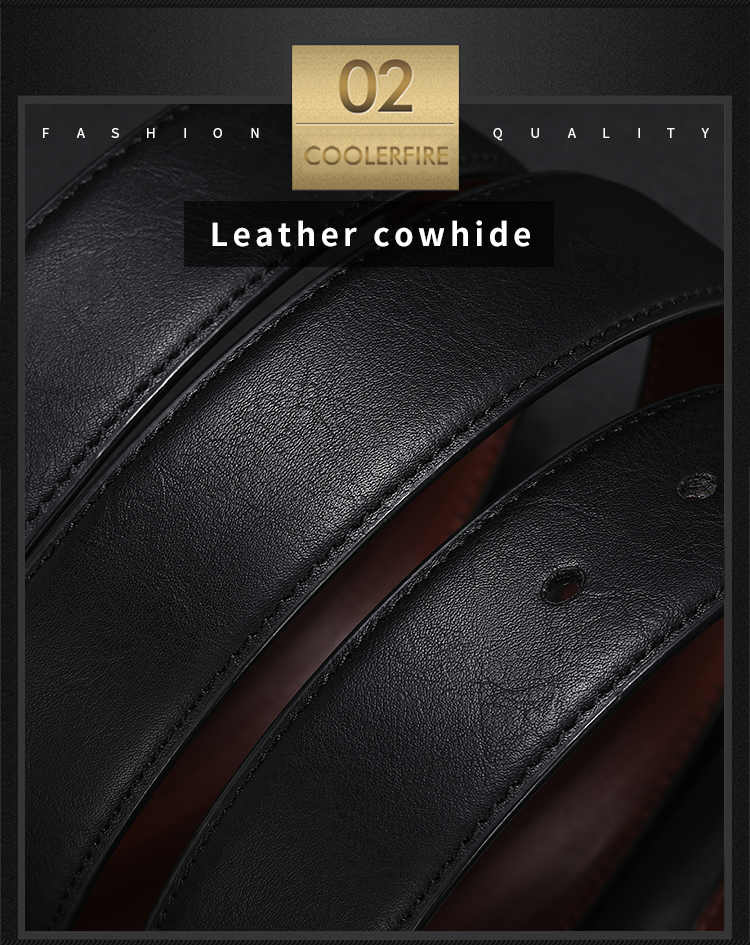 Men Reversible Casual High Quality Belt Man Genuine Leather Belt Male Strap Luxury Trouser Jeans Dress Belt For Men