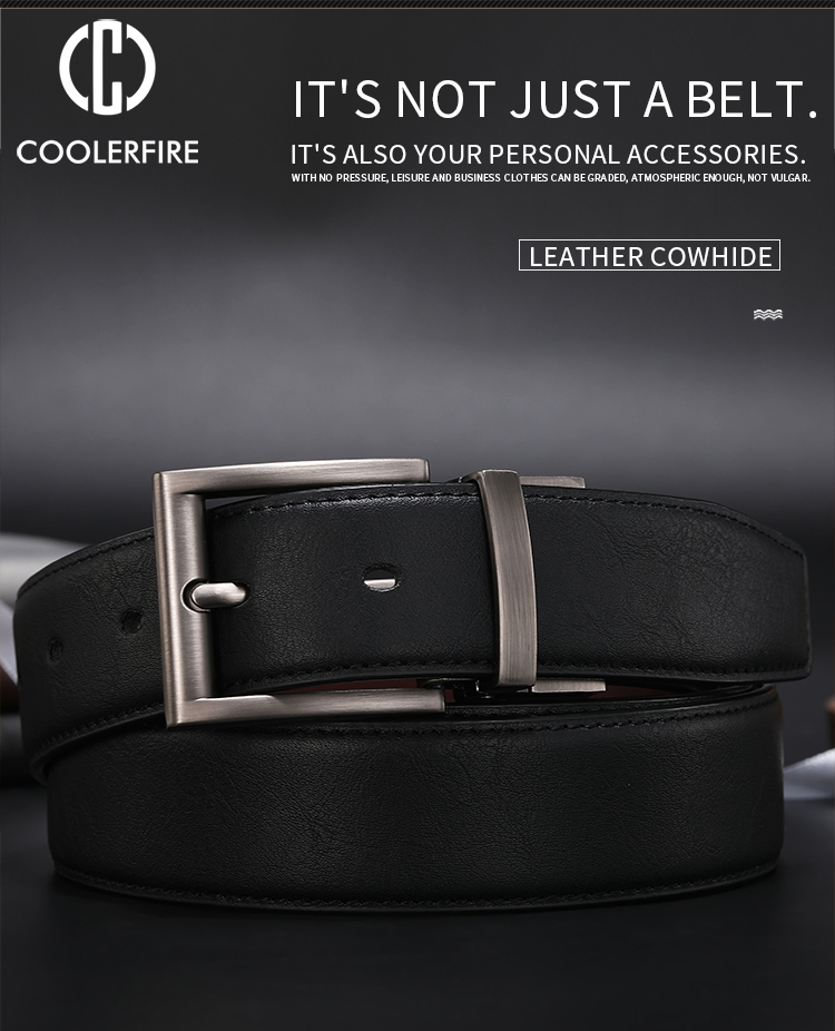 Men Reversible Casual High Quality Belt Man Genuine Leather Belt Male Strap Luxury Trouser Jeans Dress Belt For Men