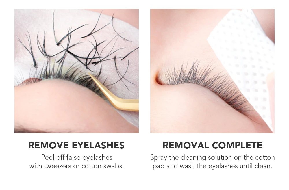 NATUAHANA Eyelash Glue Remover Cream Fast-Acting Lash Extension Adhesive Remover Painless Professional Salon Makeup Tools