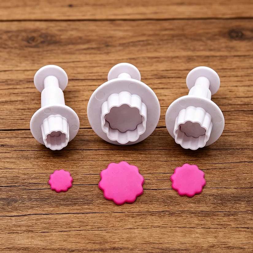 Heart Star Round Square Flower Shape Fondant Cake Decorating Gum Paste Pastry Sugar Craft Cutter Mold Tools