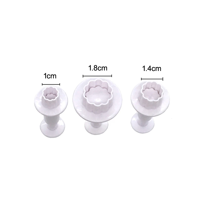 Heart Star Round Square Flower Shape Fondant Cake Decorating Gum Paste Pastry Sugar Craft Cutter Mold Tools