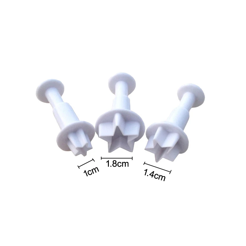 Heart Star Round Square Flower Shape Fondant Cake Decorating Gum Paste Pastry Sugar Craft Cutter Mold Tools
