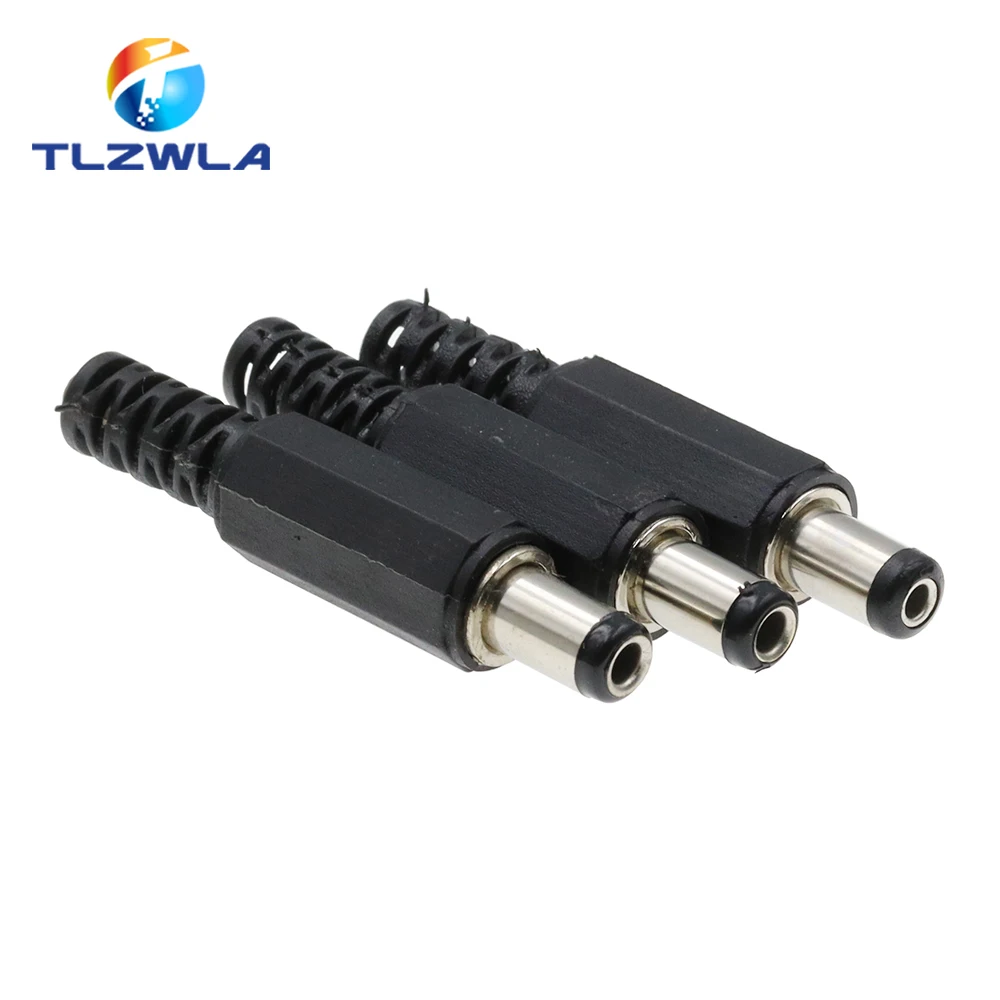 10PCS DC Power Plug 5.5*2.1mm 5.5* 2.5mm 3.5*1.35mm 6.3*3.0mm Adapter Connector Plug 2.5X0.7MM