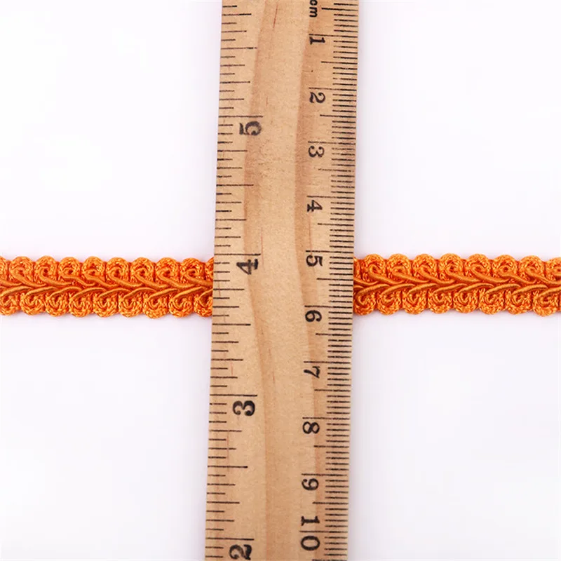 12mm Lace Trimming Ribbon Polyester Centipede Braided Lace Sewing Clothes Accessories Curve Lace DIY Craft Wedding Decor 2/5yard
