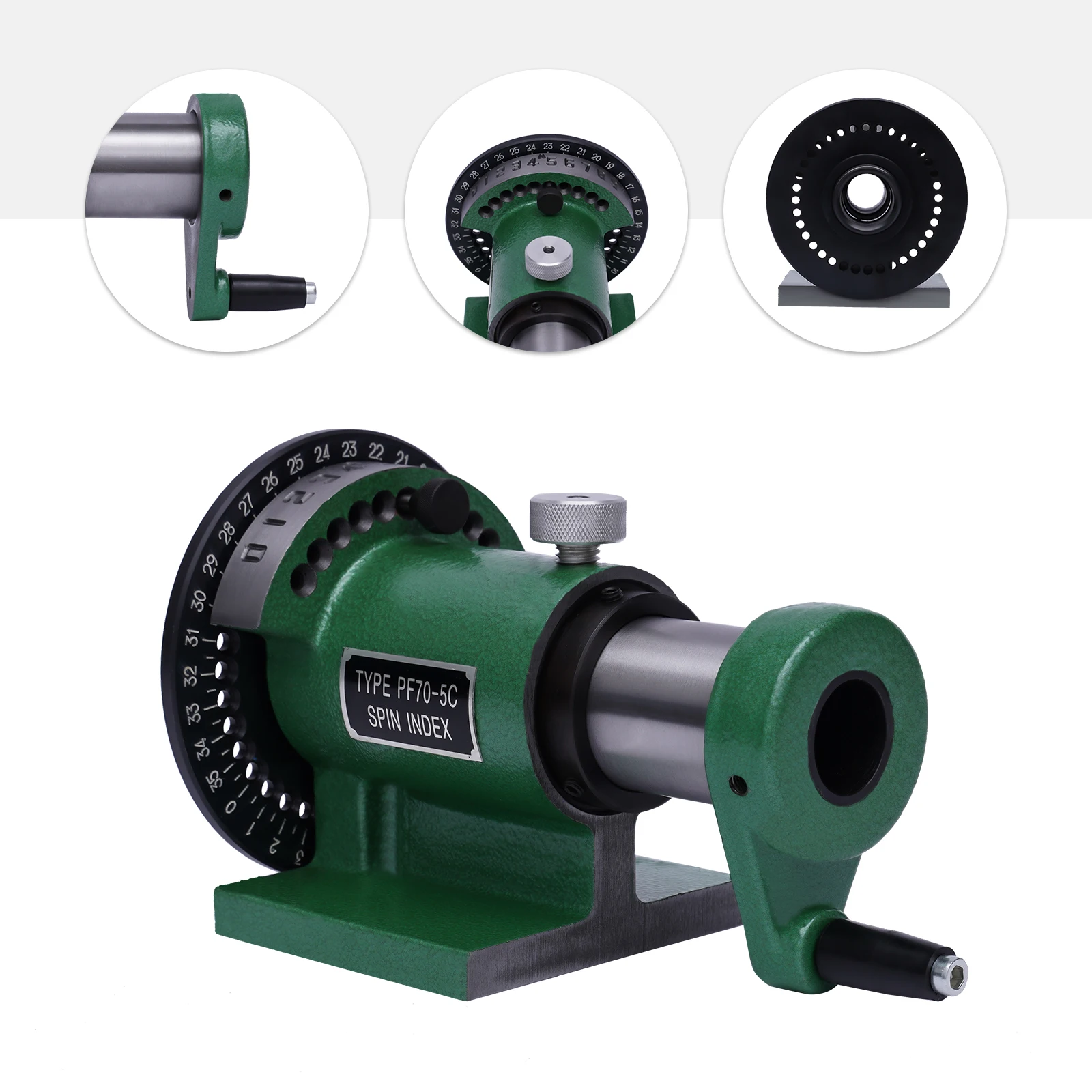 5C Collet Indexing Spin Jigs / Bridgeport+5C Collet Chuck Precise Indexing Green