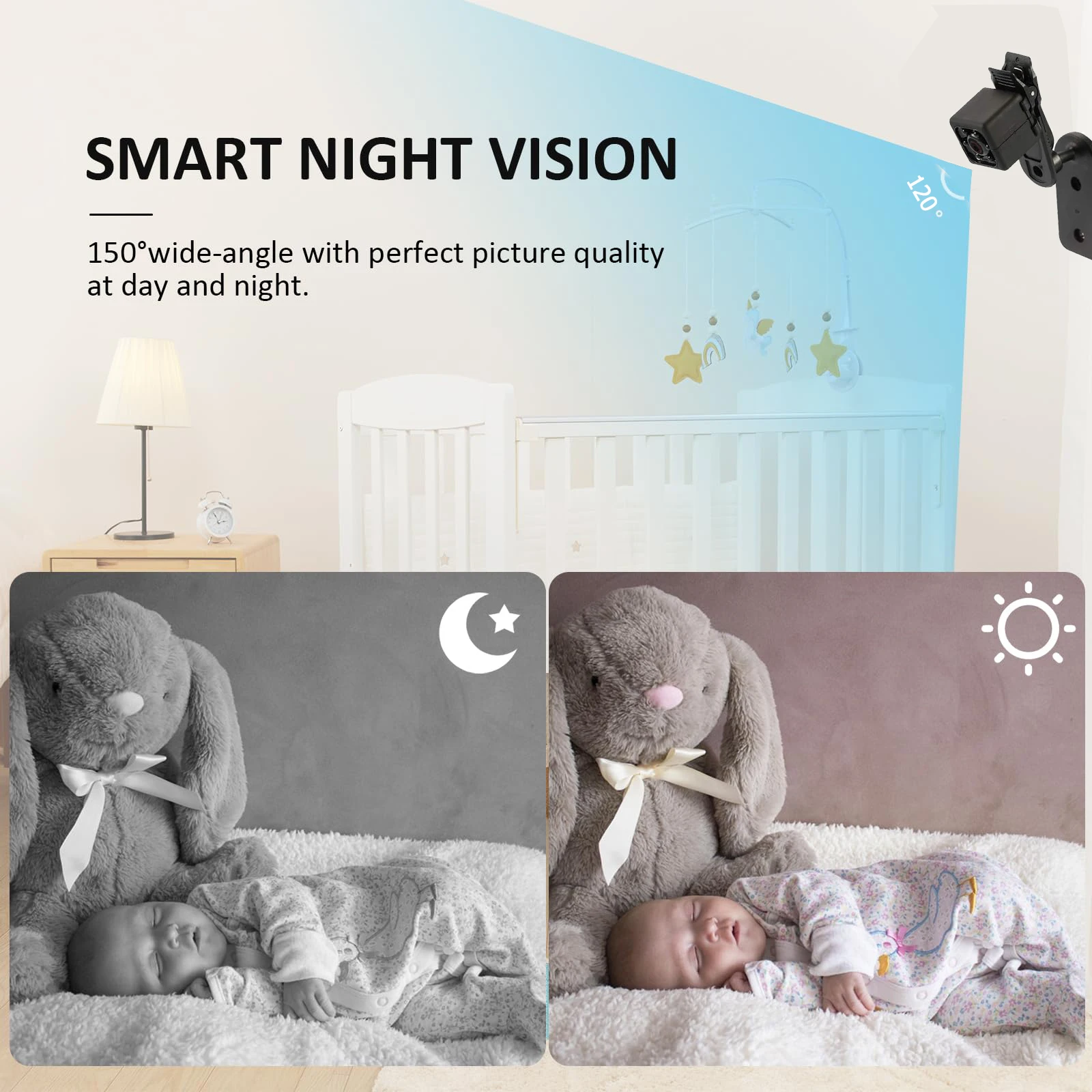 Mini Portable Camera With Video 1080P Full HD Security Camera Indoor/outdoor Surveillance Camera, Compact Mini Camera - 32G CARD