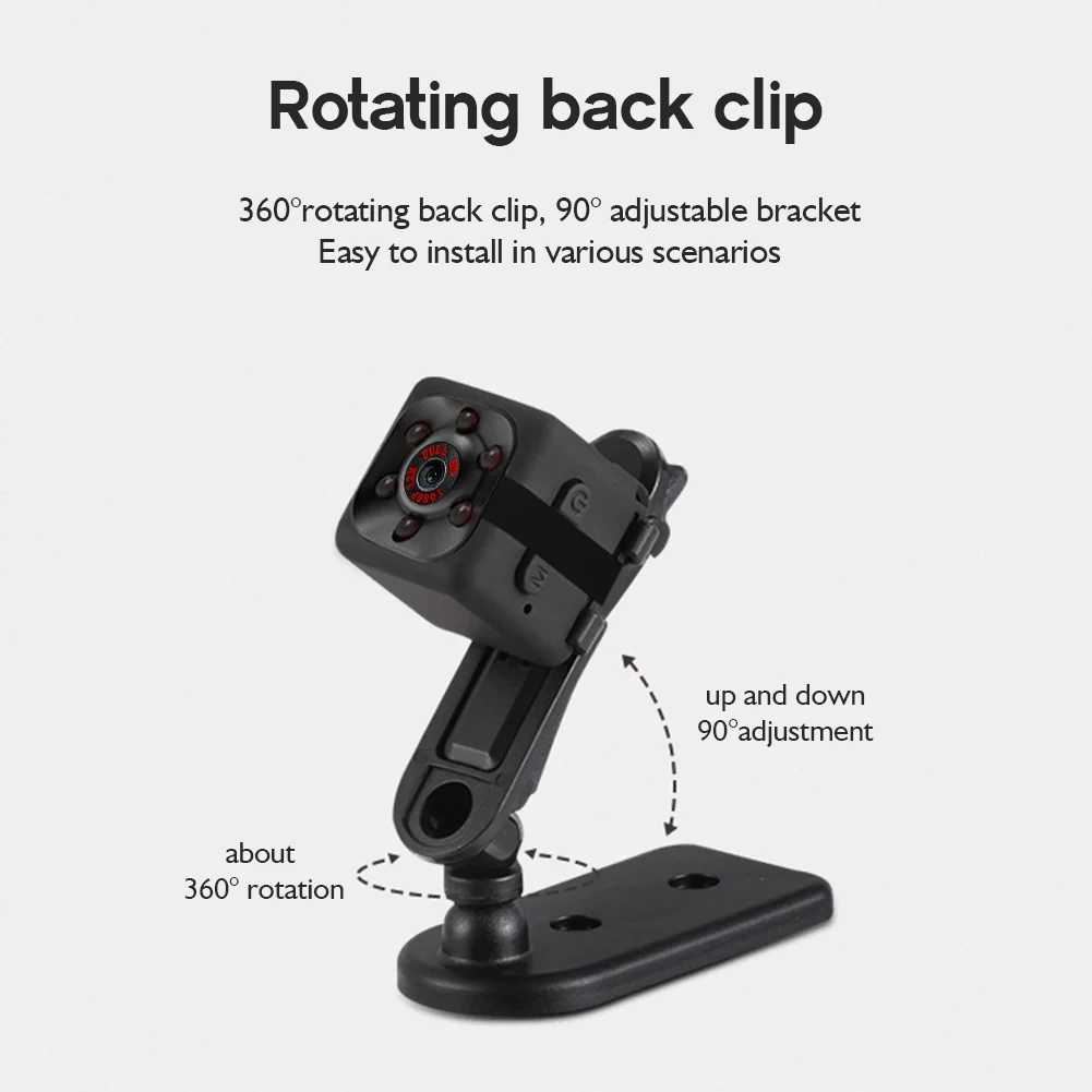 Mini Portable Camera With Video 1080P Full HD Security Camera Indoor/outdoor Surveillance Camera, Compact Mini Camera - 32G CARD