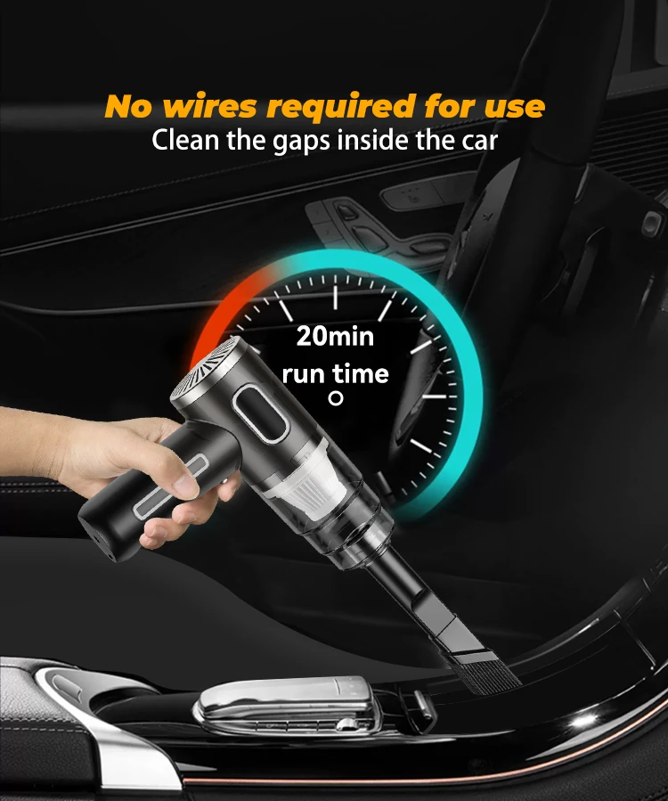 ABS Car Vacuum Cleaner Portable Powerful Wireless Vacuum Cleaner Home Carpet Cleaner Home Appliance Mini Cleaning Machine