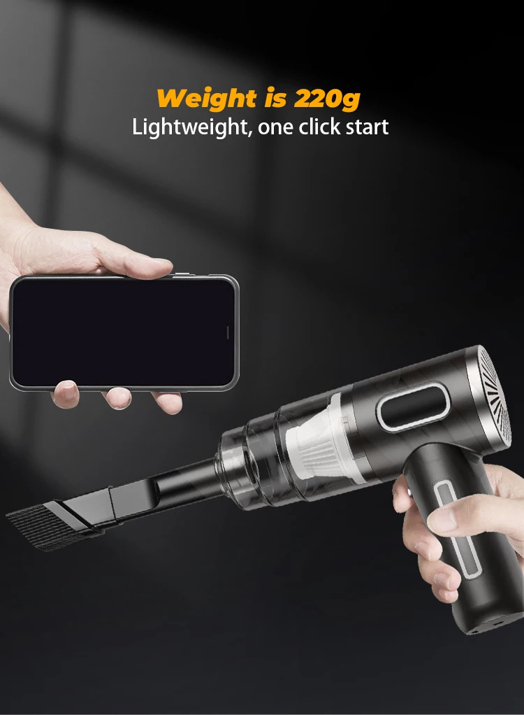 ABS Car Vacuum Cleaner Portable Powerful Wireless Vacuum Cleaner Home Carpet Cleaner Home Appliance Mini Cleaning Machine