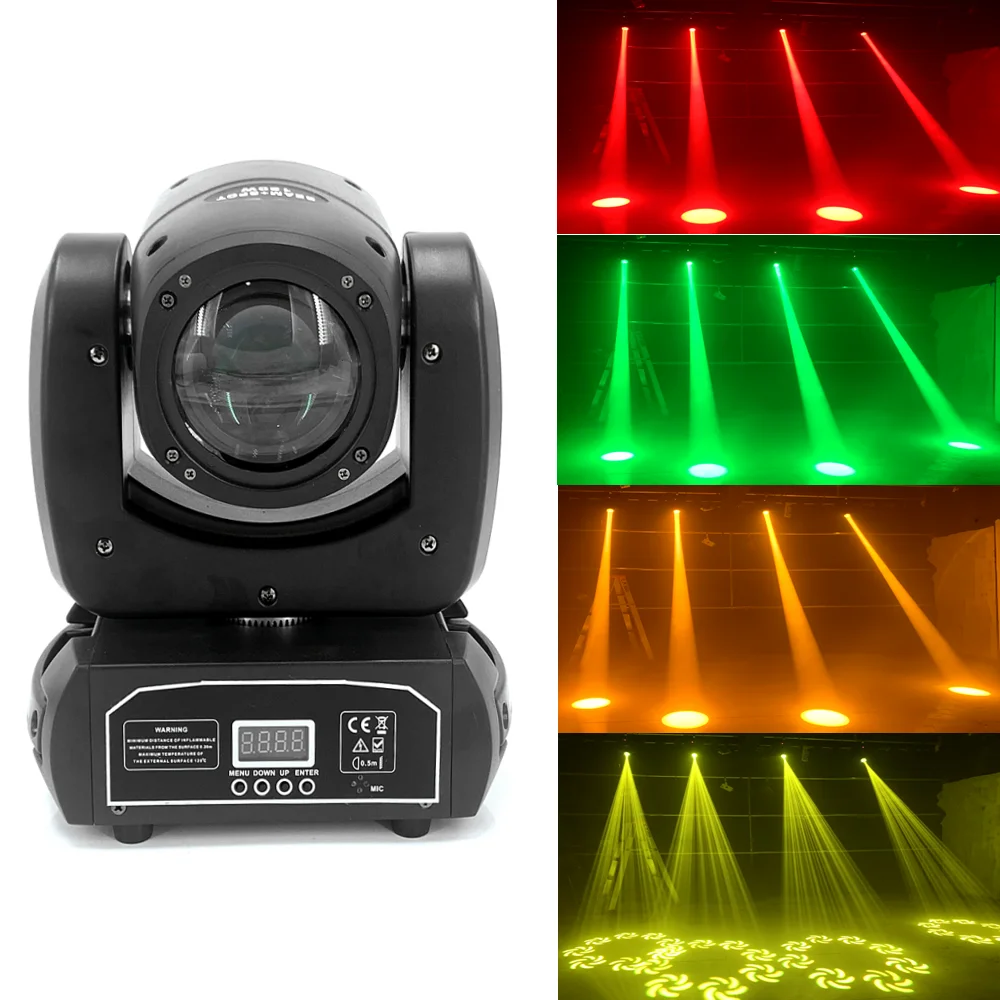 mini LED Moving head Light 120W Beam Spot 8 Rotating Prisms DJ Dmx Bar Strobe Stage Effect