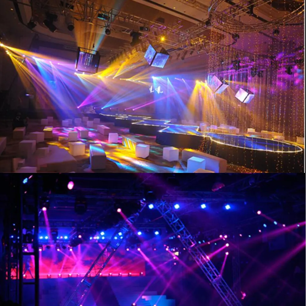 mini LED Moving head Light 120W Beam Spot 8 Rotating Prisms DJ Dmx Bar Strobe Stage Effect
