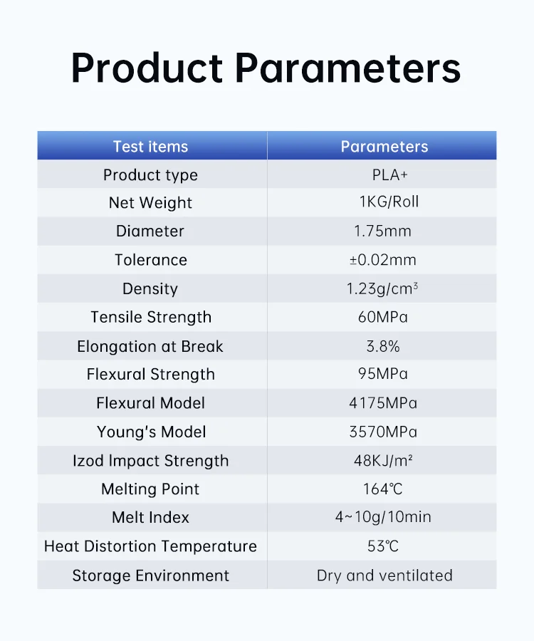 3KG ANYCUBIC PLA+ 3D Printer Filament 1.75mm High Precision Pla Plus 3D Printing Material Plastic Rubber Consumables