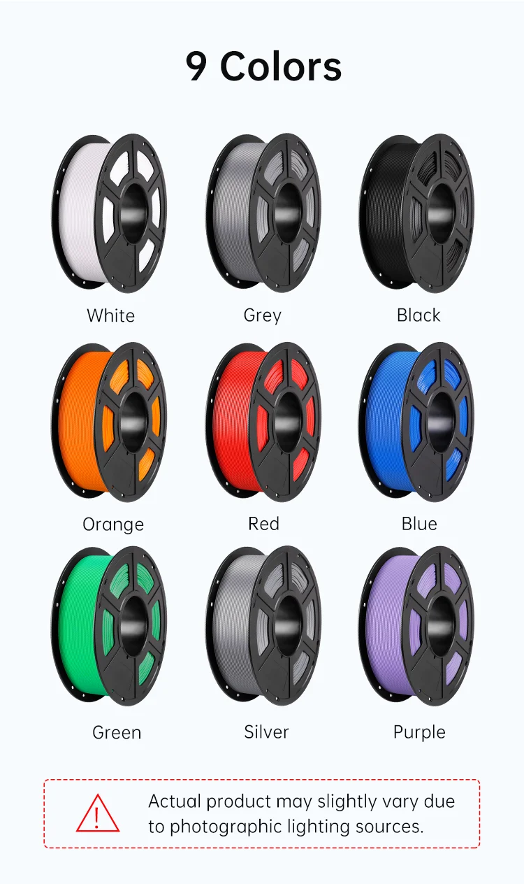 3KG ANYCUBIC PLA+ 3D Printer Filament 1.75mm High Precision Pla Plus 3D Printing Material Plastic Rubber Consumables