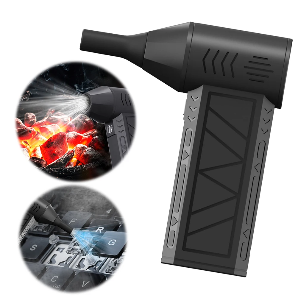 Mini Turbo Jet Fan 110000RPM Electric Air Duster with Light Air Blower Jet Dry Blower for Computer Keyboard Outdoors Car Home