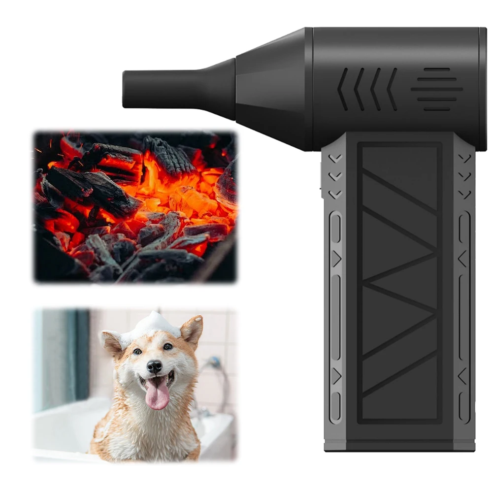 Mini Turbo Jet Fan 110000RPM Electric Air Duster with Light Air Blower Jet Dry Blower for Computer Keyboard Outdoors Car Home