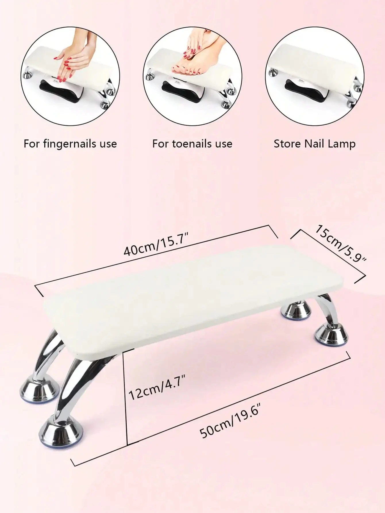 High Quality Professional Large Nail Armrest Arm Pillow PU Leather Microfiber Leather Nail Lamp Nail Pillow